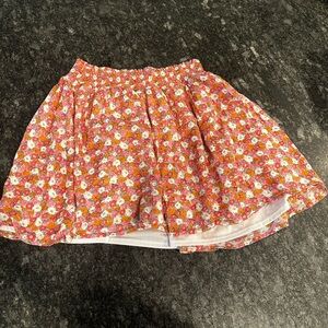 Old Navy Coral Bubble Skirt with Ruched Waist (S)